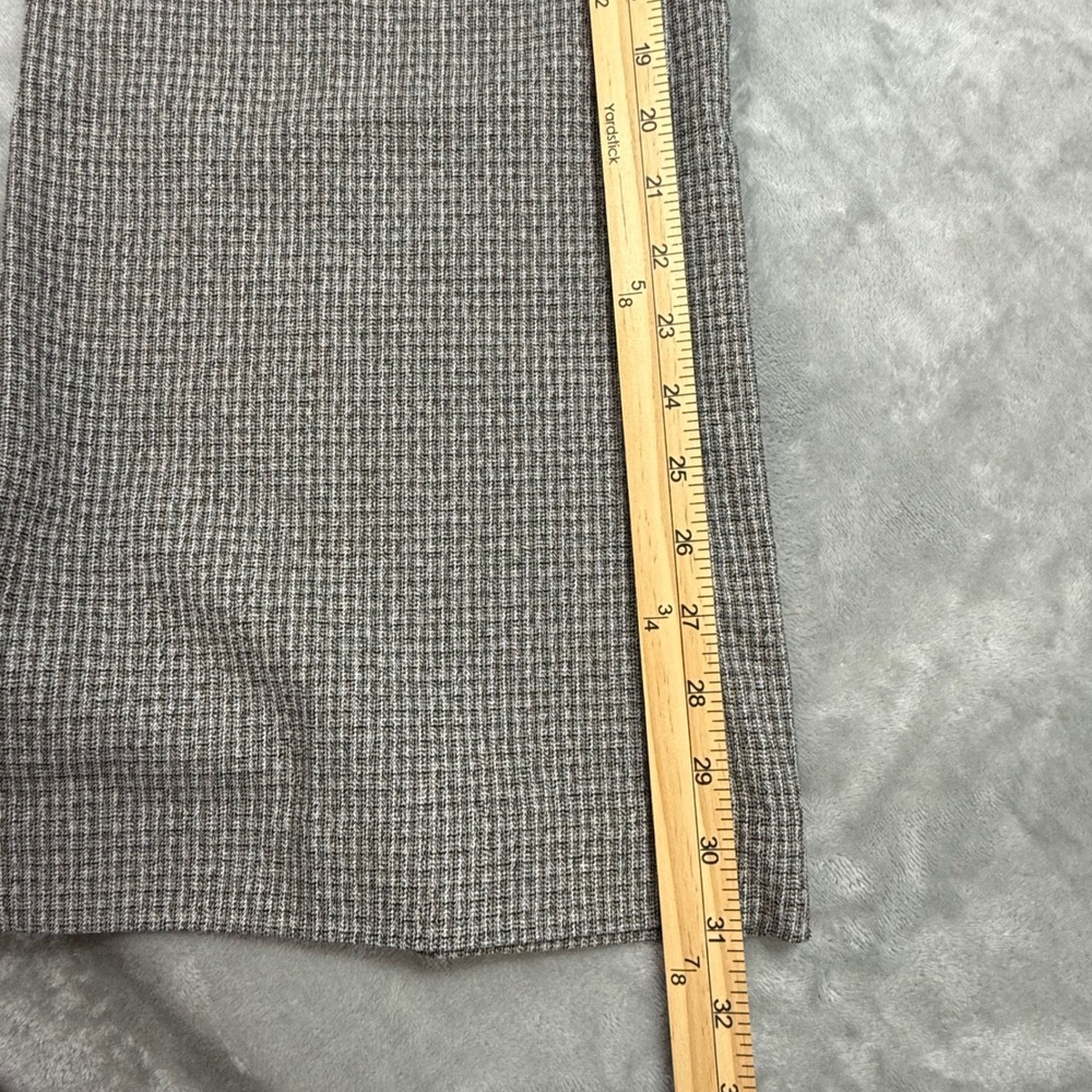 Worthington Grey Plaid Curvy Fit Trousers Women's Size‎ 16 Flare Leg - Picture 9 of 10